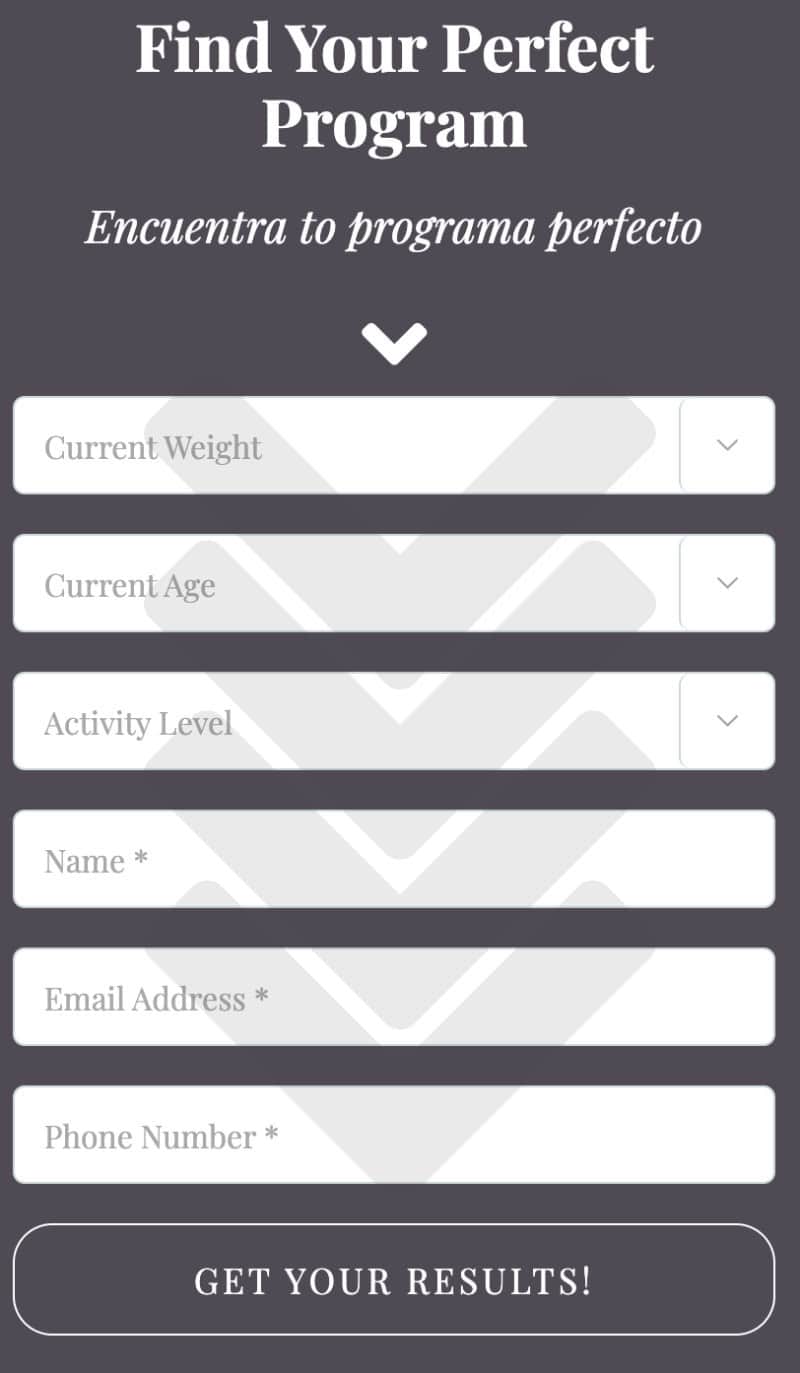 find perfect weight loss program